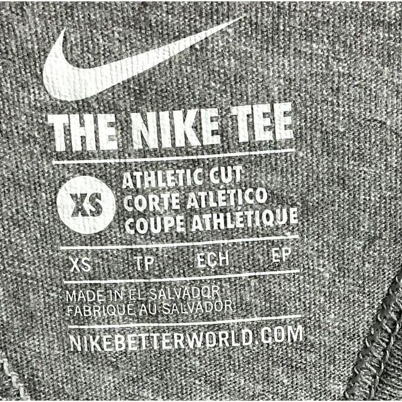 Nike Gray Double Swoop Racerback tank, size XS - Picture 3 of 5